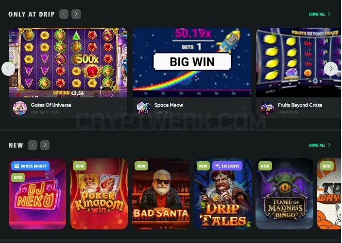 50 Free Spins Drip Casino Promotion for Canada
