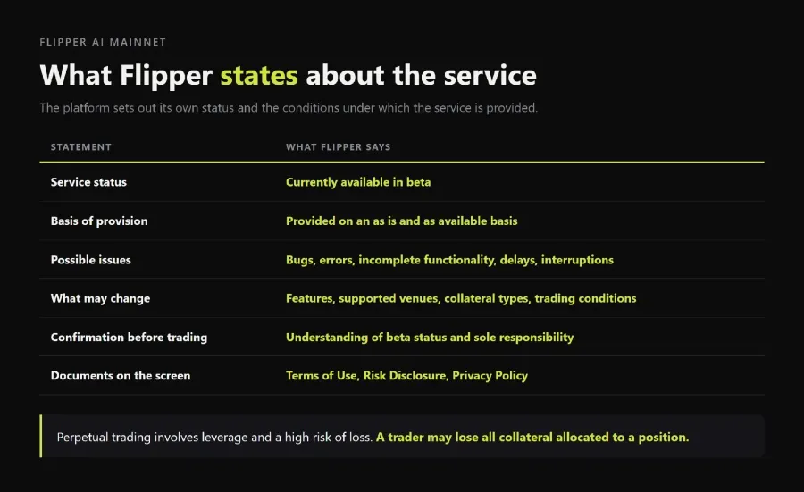 Flipper AI Mainnet for Traders: What Is Open on Day One