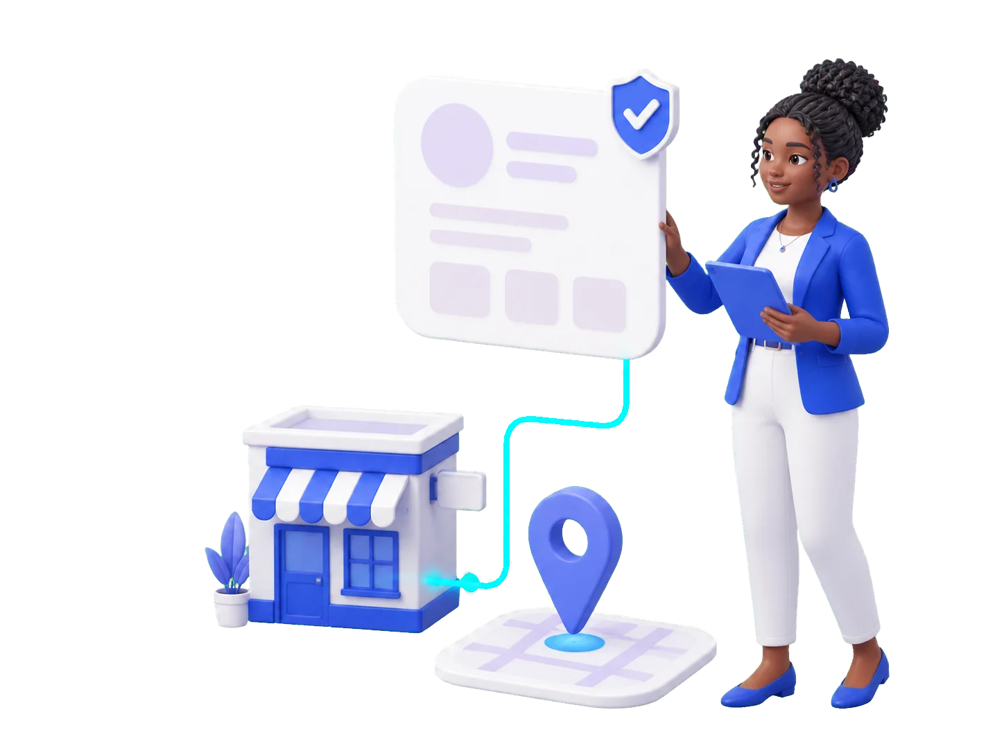 A business owner claiming and verifying a Cryptwerk company profile